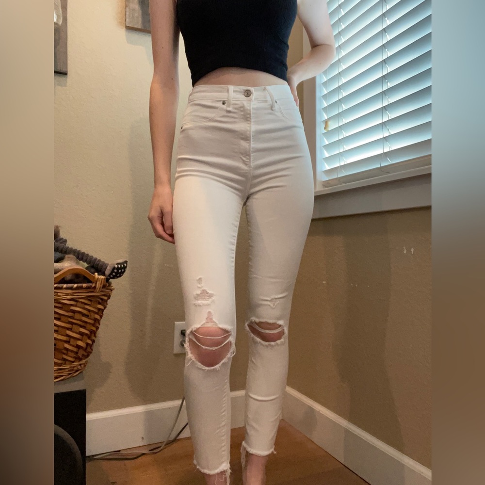 Abercrombie & Fitch Ultra High Rise Super Skinny Ankle Jeans